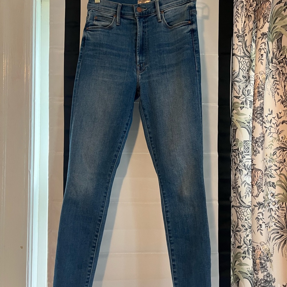 MOTHER Women's Skinny Jeans in Deep Blue